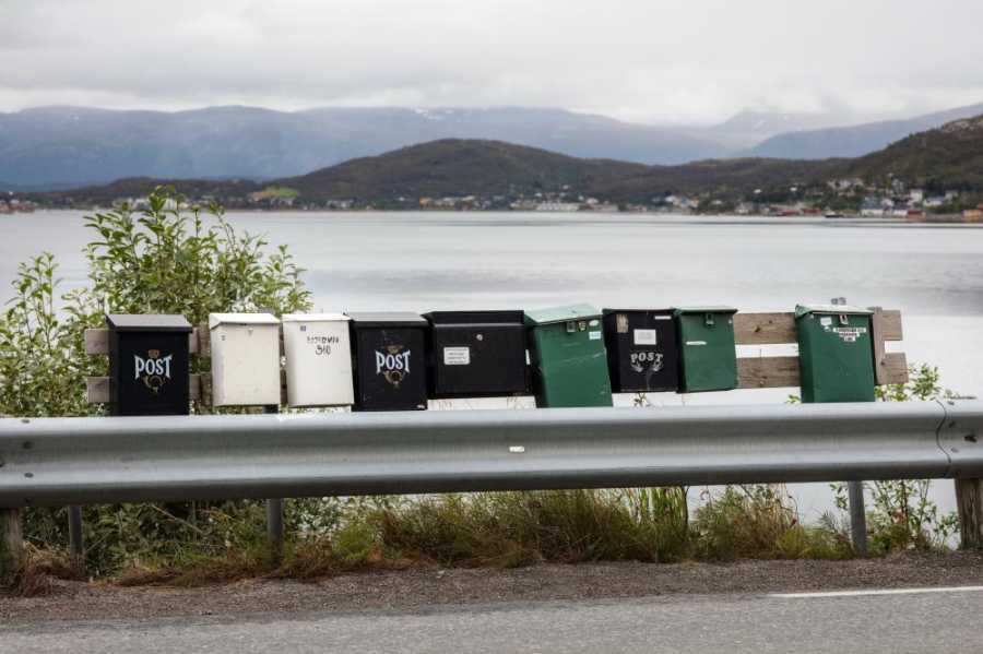 Mailboxes by the road